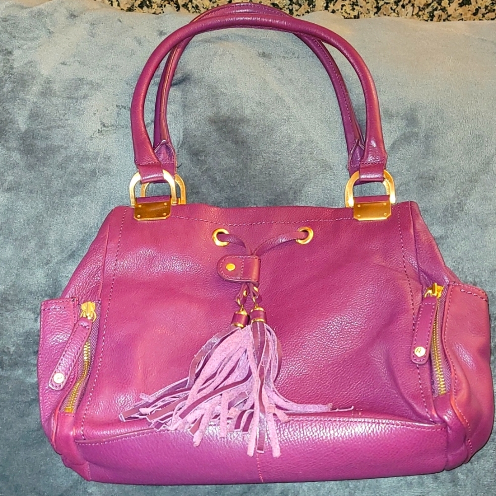 Pelle Studio Raspberry Leather Handbag